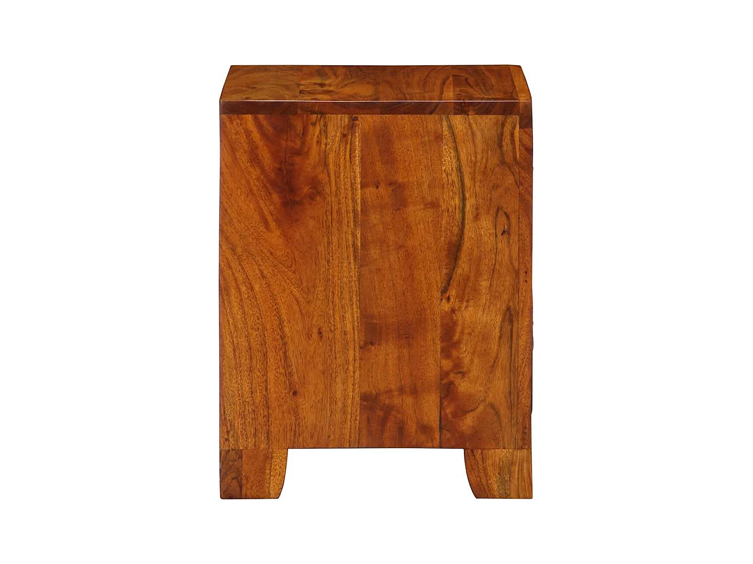 Mesita de noche | Mesilla de noche 2 uds 35x35x45 cm madera maciza de acacia