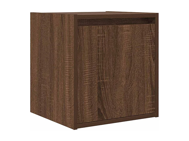 Table de chevet suspendue chêne marron 38x34x40 cm