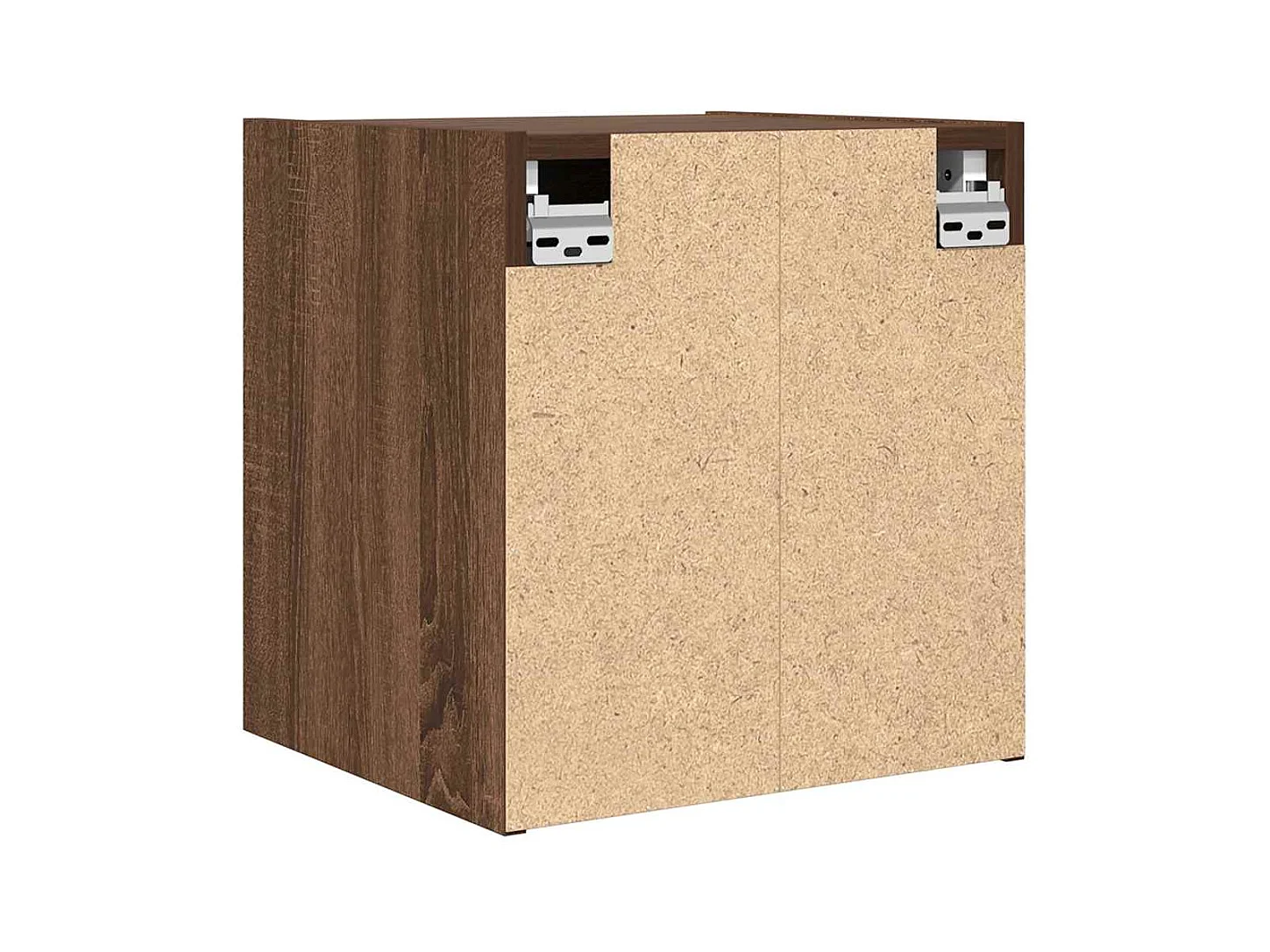 Mesilla de noche | Mesita de noche de pared roble marrón 38x34x40 cm