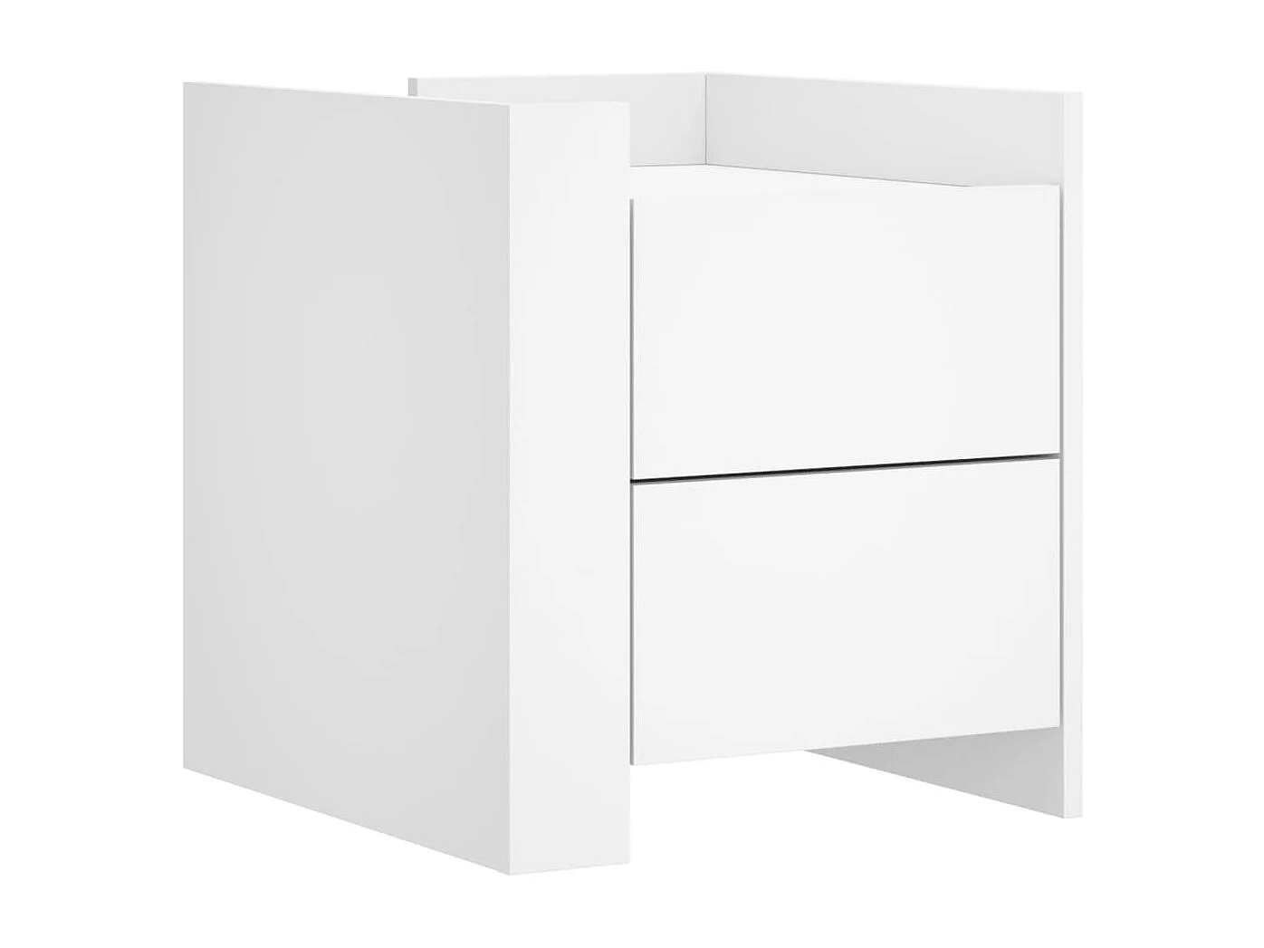 Nachttisch-Beistelltisch Weiß 45x50x50 cm Holzwerkstoff SHL51681