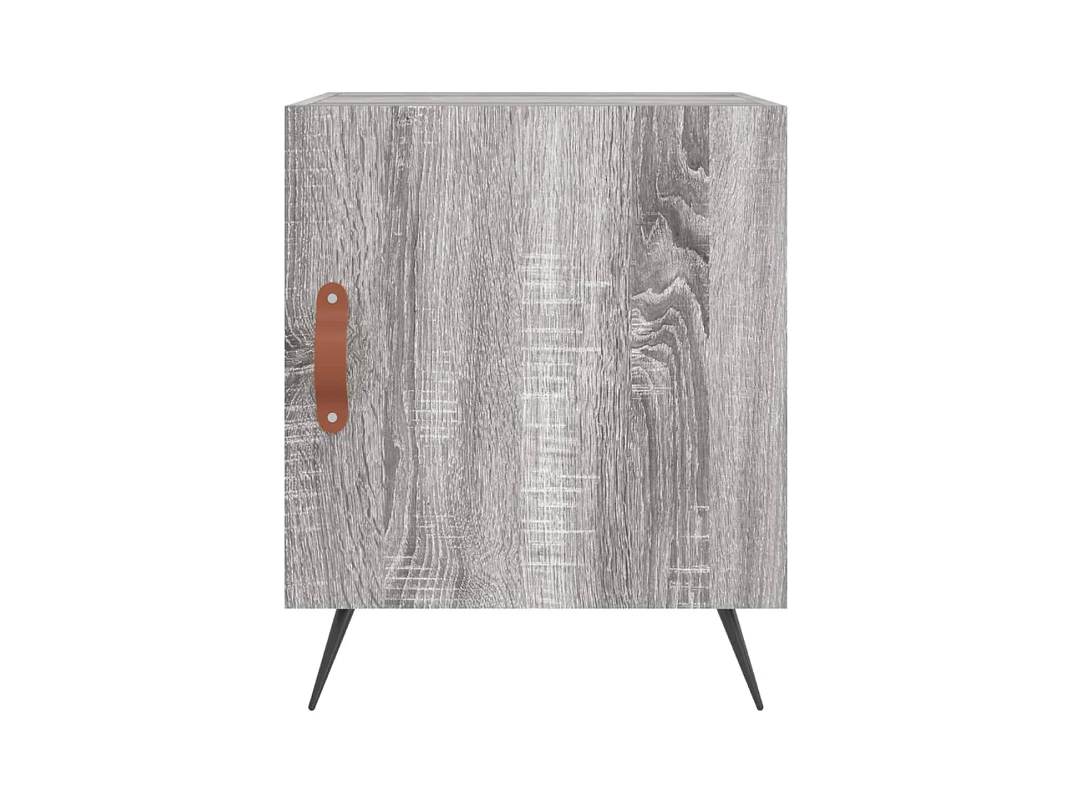 Mesa de Cabeceira Moderna 2 peças 40x40x50 cm madeira processada cinza sonoma