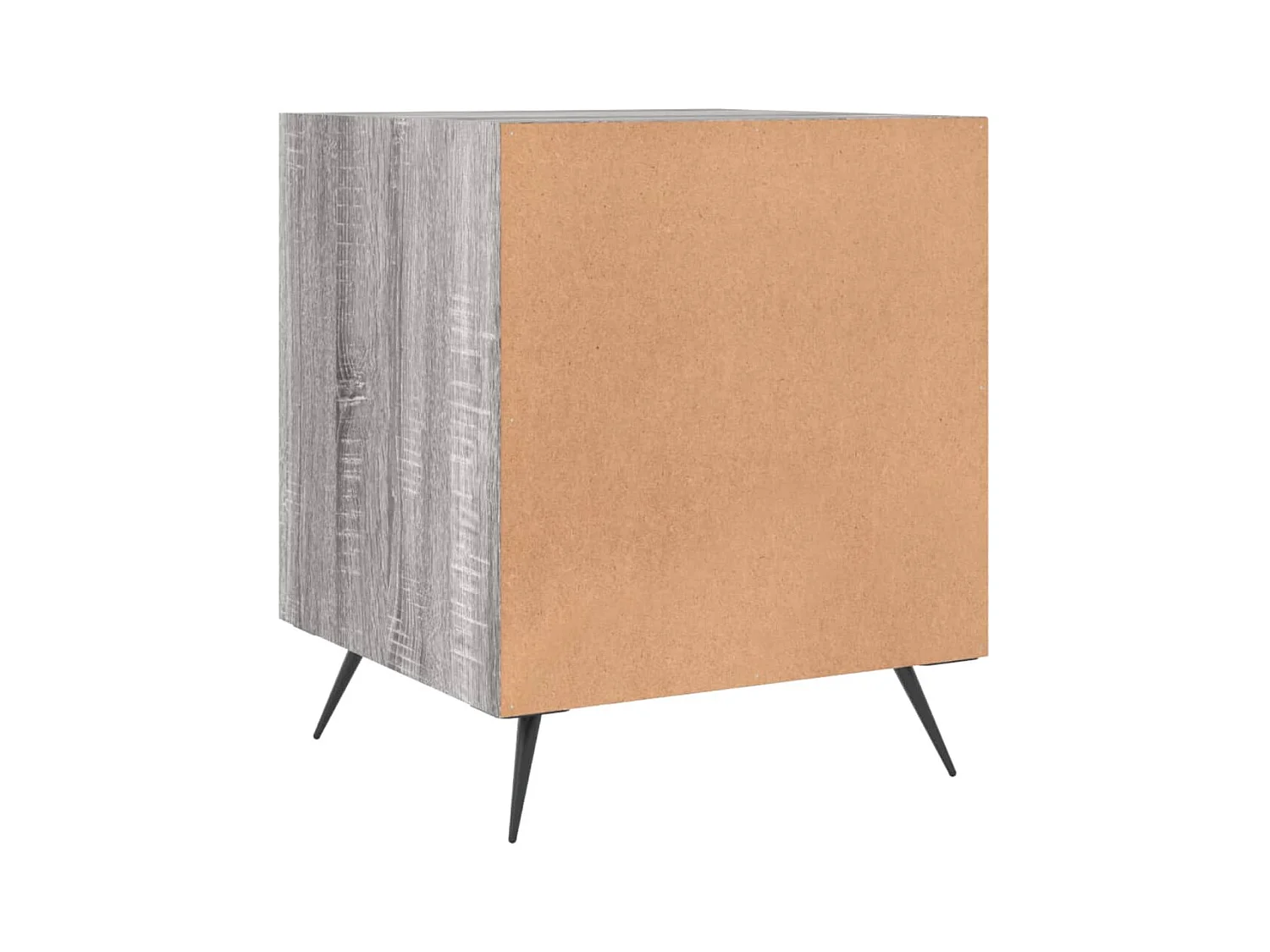 Mesitas de noche | Mesilla de noche 2 uds madera ingeniería gris Sonoma 40x40x50 cm