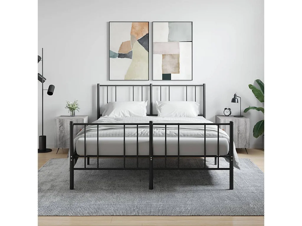 Nachttisch 2er Set-Beistelltisch-Nachttischkommode Grau Sonoma 40x40x50 cm Holzwerkstoff SHL75309