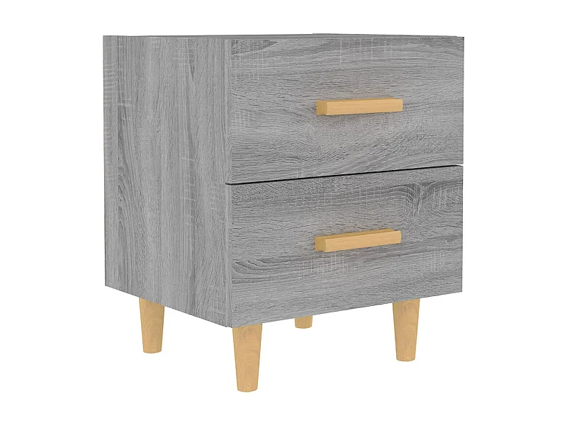 Table de chevet-Table d'appoint-Table de nuit Sonoma gris 40x35x47,5 cm