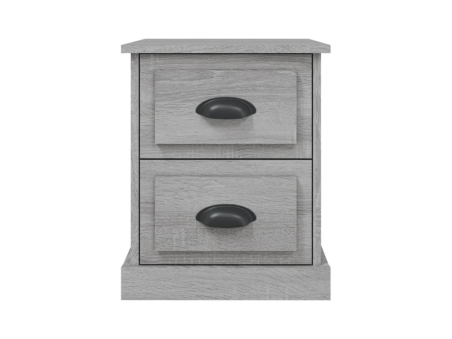 Mesitas de noche | Mesilla de noche 2 uds madera contrachapada gris 39x39x47,5 cm