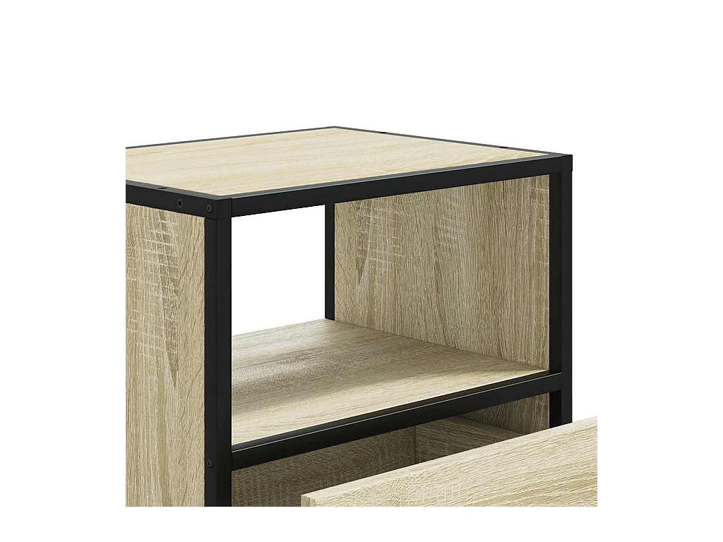 Mesitas de noche | Mesilla de noche de pared 2 unidades roble Sonoma 40x31x39,5 cm