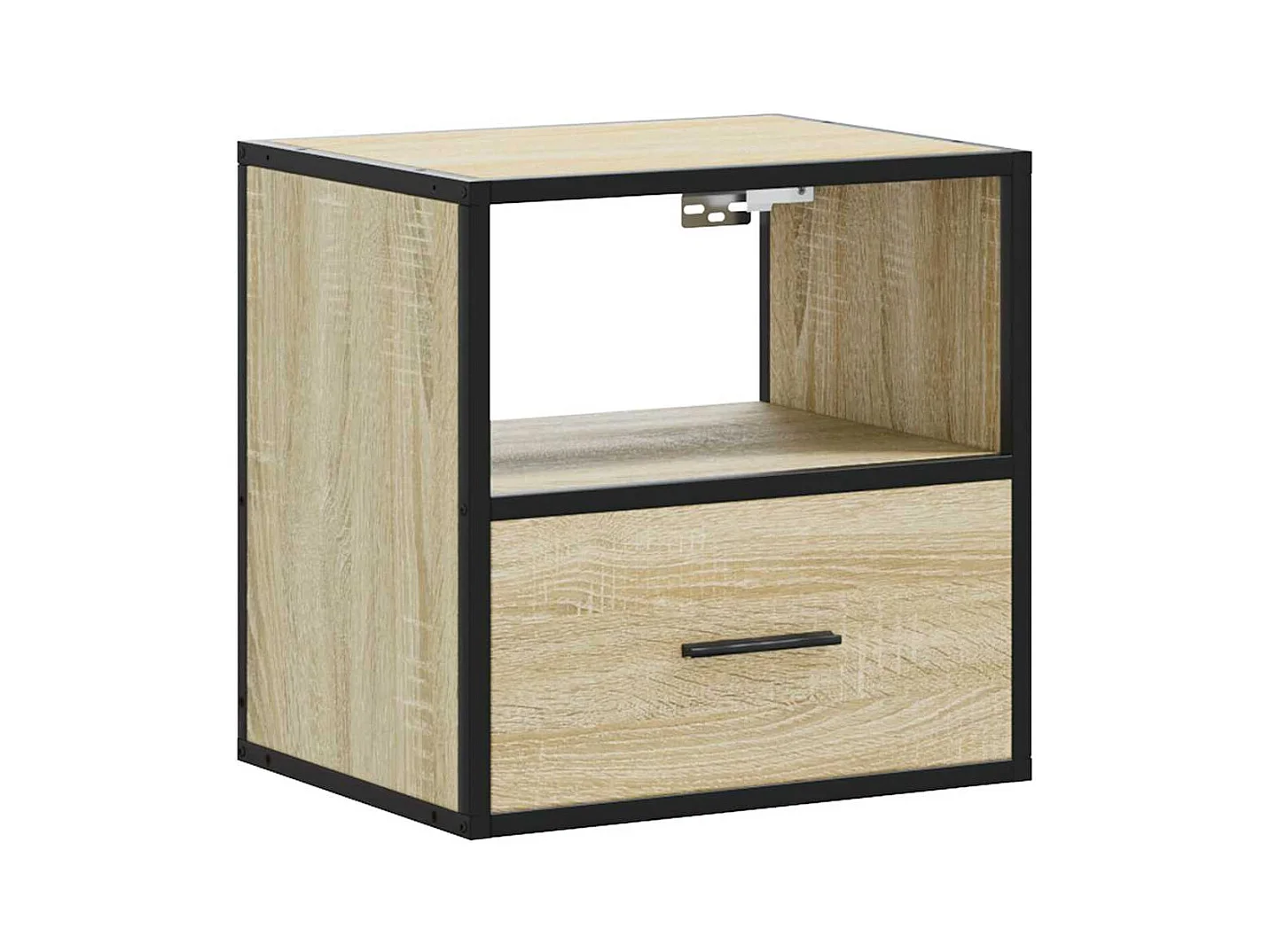 Mesitas de noche | Mesilla de noche de pared 2 unidades roble Sonoma 40x31x39,5 cm