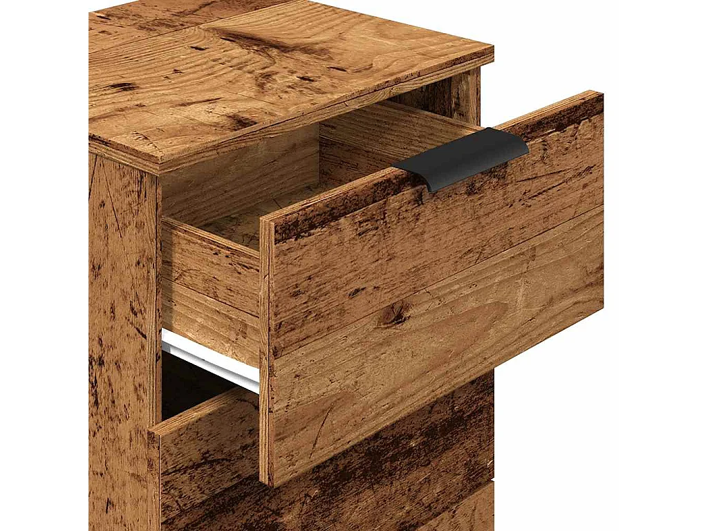 Nachttisch-Beistelltisch Altholz-Optik 40x36x65 cm Holzwerkstoff SHL28640