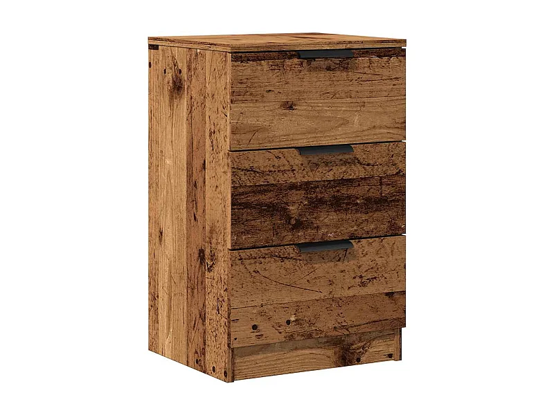 Table de chevet-Table d'appoint vieux bois 40x36x65 cm bois d'ingénierie