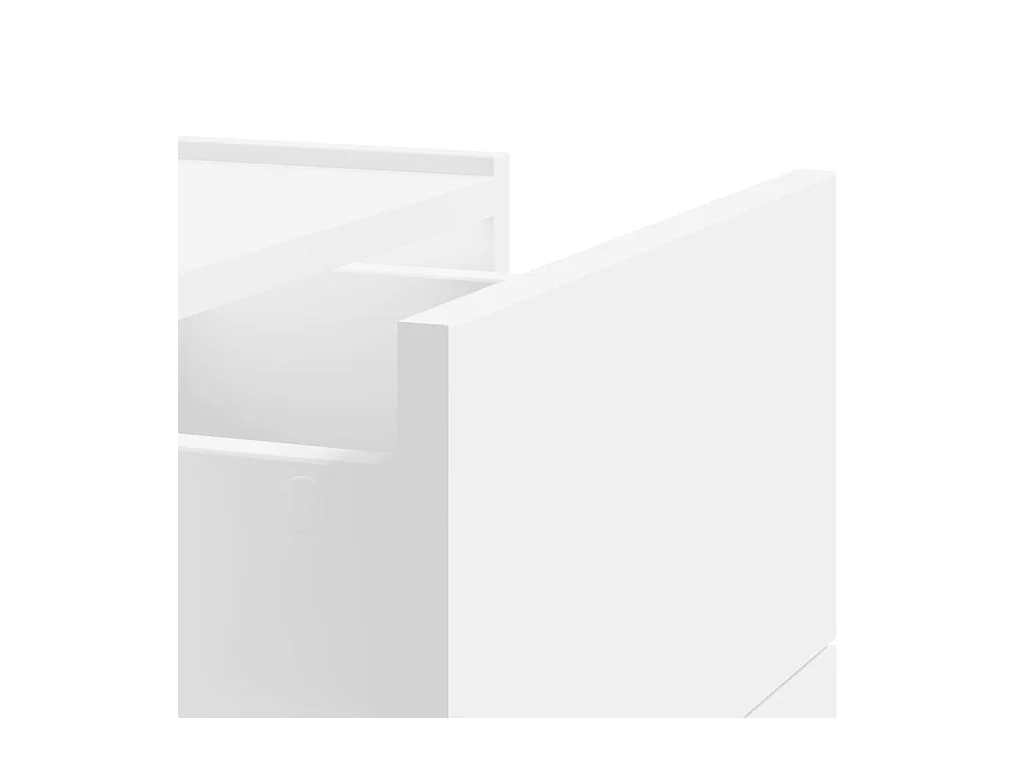 Mesitas de noche | Mesilla de noche de pared 2 unidades blanca 45x30x35 cm