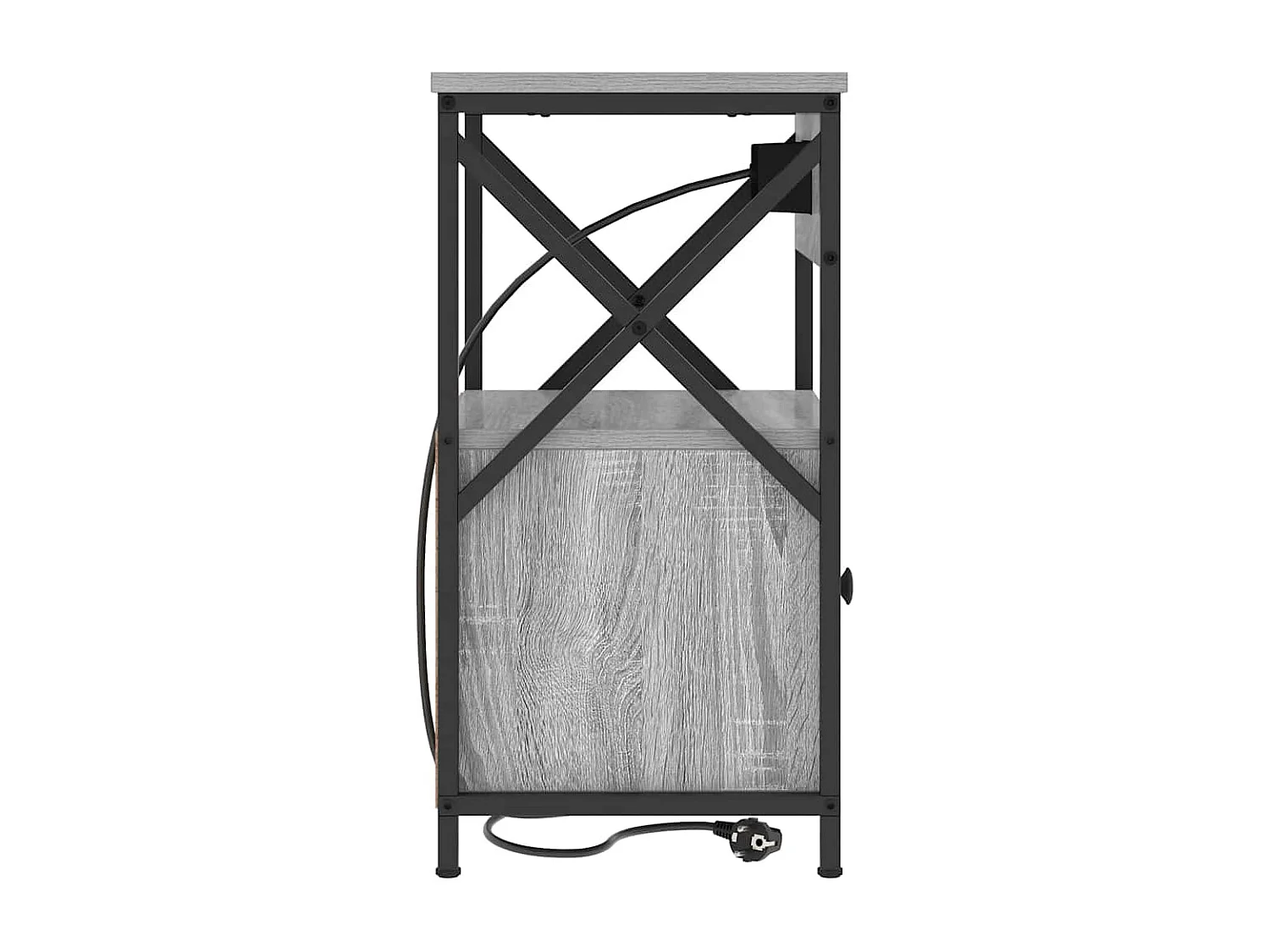 Mesita de Noche | Armario de Noche con cajón Gris sonoma 40x31x60 cm