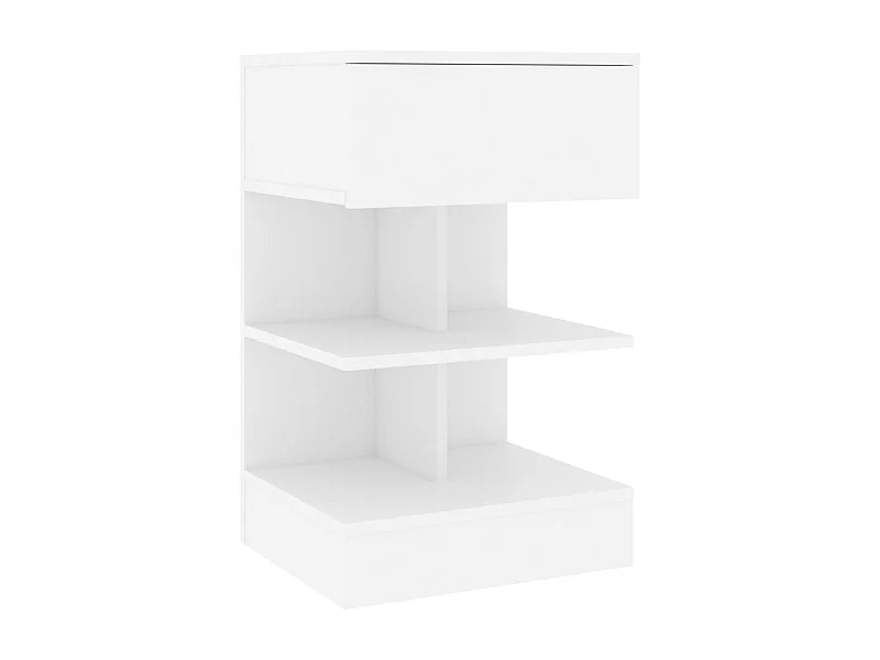 Nachttisch-Beistelltisch Weiß 40x35x65 cm Holzwerkstoff SHL38826