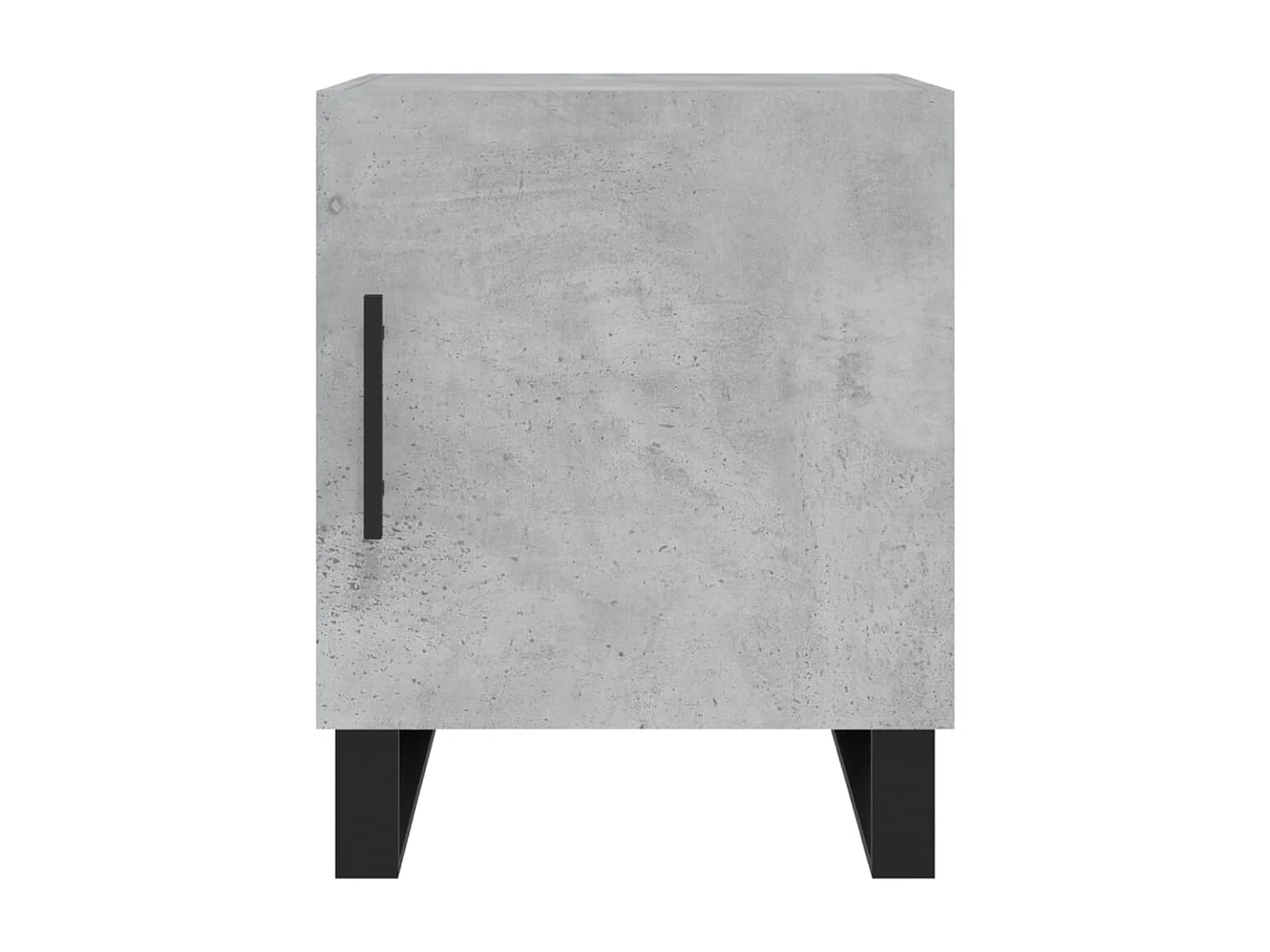 Lot de 2 Tables de chevet avec rangement gris béton 40x40x50 cm bois d’ingénierie