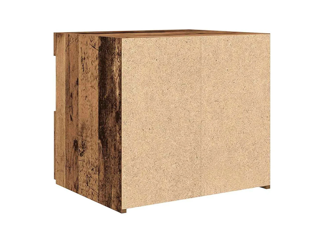 Mesita de Noche | Mesa auxiliar con cajón 2 uds. Madera vieja 50x40x45 cm