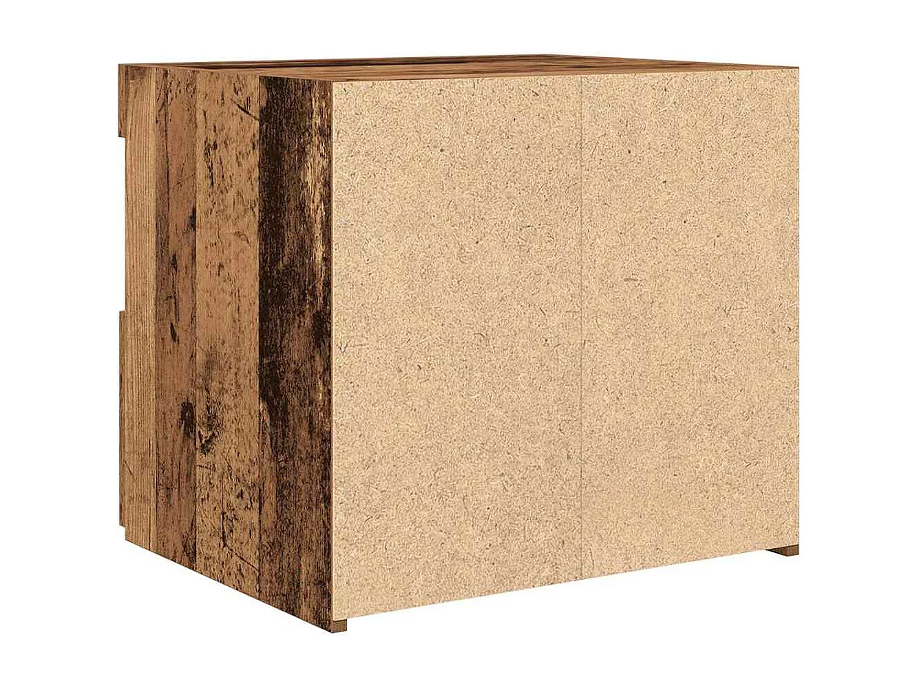 Mesita de Noche | Mesa auxiliar con cajón 2 uds. Madera vieja 50x40x45 cm