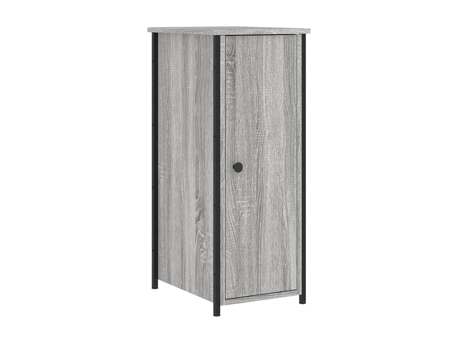 Nachttisch 2er Set-Beistelltisch-Nachttischkommode Grau Sonoma 32x42x80 cm Holzwerkstoff SHL17349