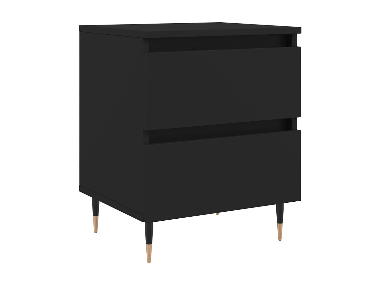 Nachttisch-Beistelltisch Schwarz 40x35x50 cm Holzwerkstoff SHL20922