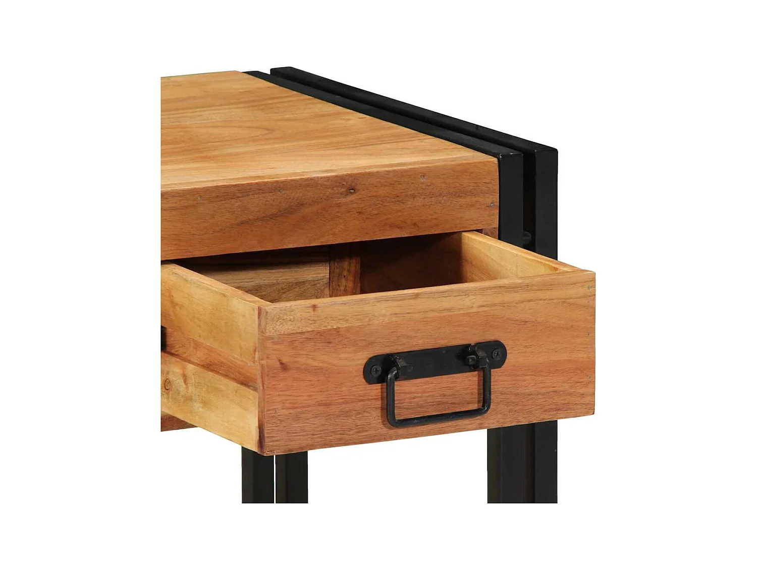 Mesa de Cabeceira | Criado-mudo Moderno com gaveta Castanho 40x40x50 cm