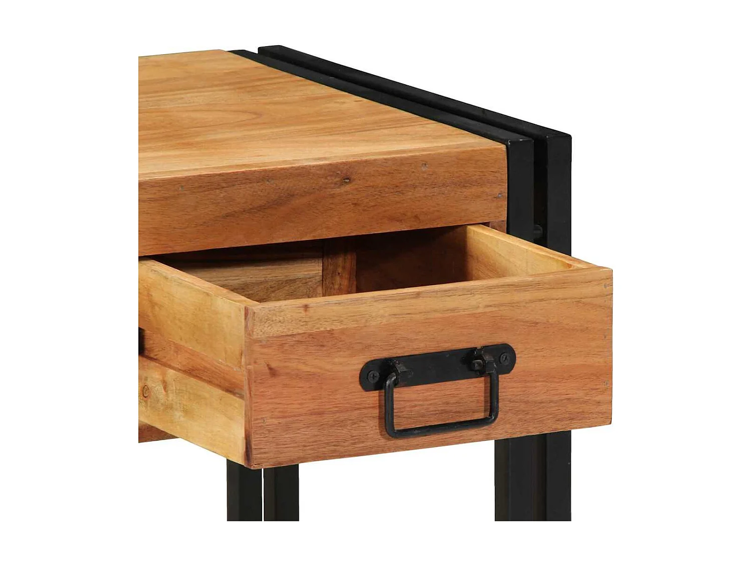 Nachttisch-Beistelltisch Braun 40 x 40 x 50 cm Massivholz Akazie SHL48310