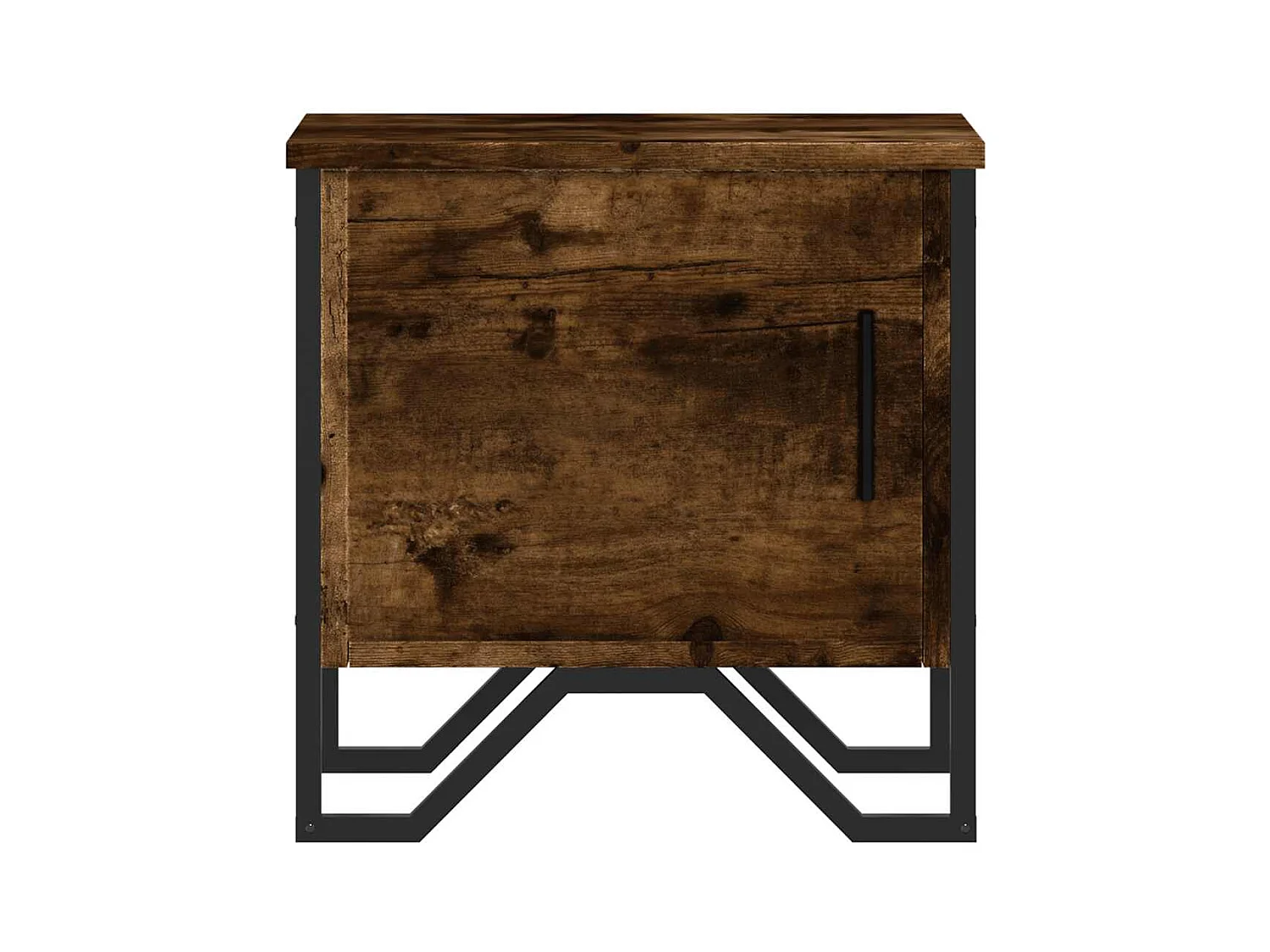 Mesitas de noche | Mesilla de noche 2 uds madera ingeniería roble ahumado 40x30x40 cm