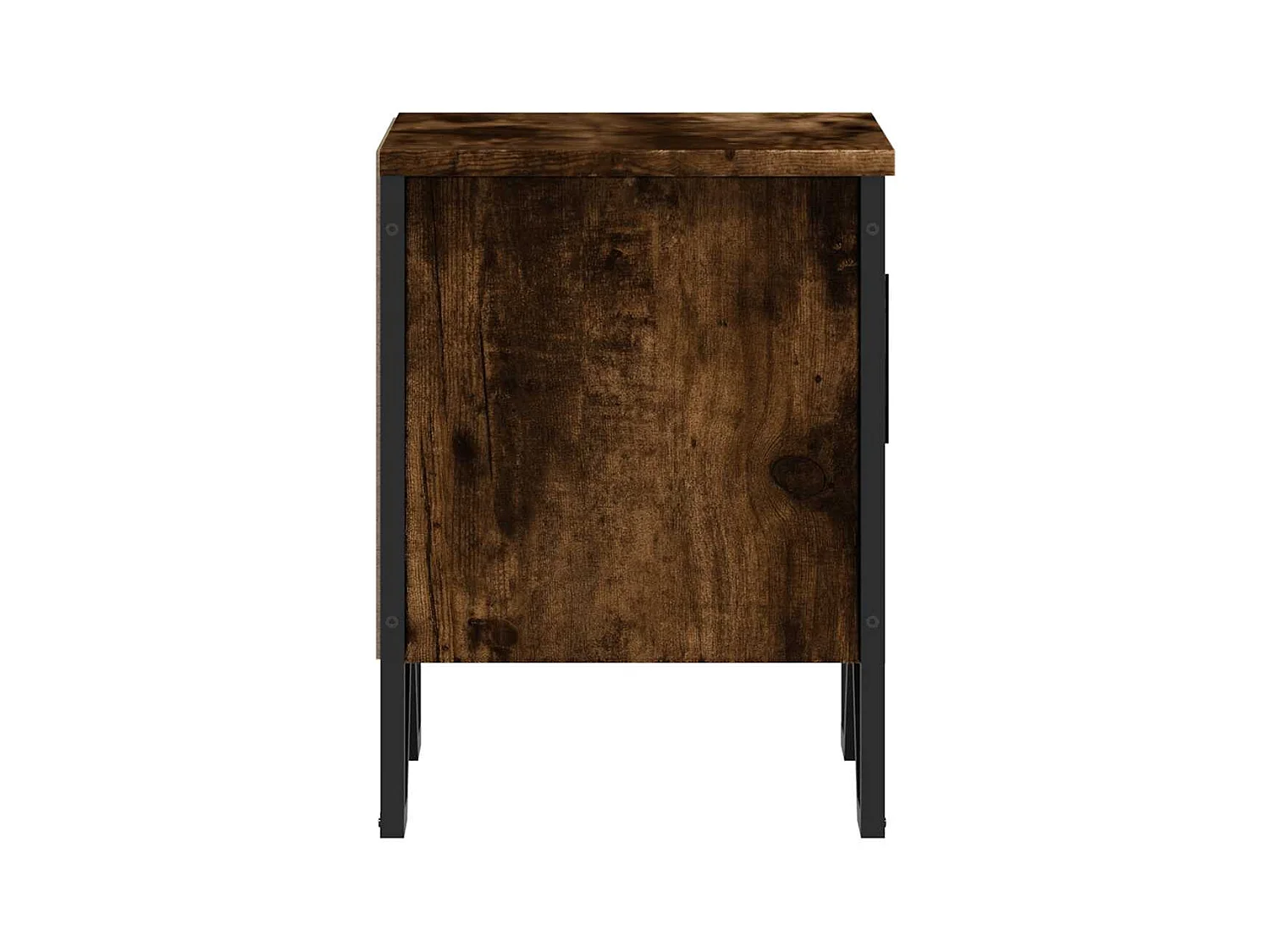 Mesitas de noche | Mesilla de noche 2 uds madera ingeniería roble ahumado 40x30x40 cm