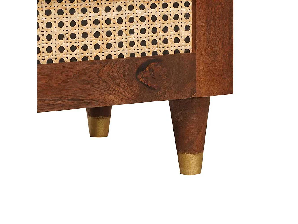 Mesas de noche | Mesa auxiliar | Mesita de noche Marrón 50x33x60 cm