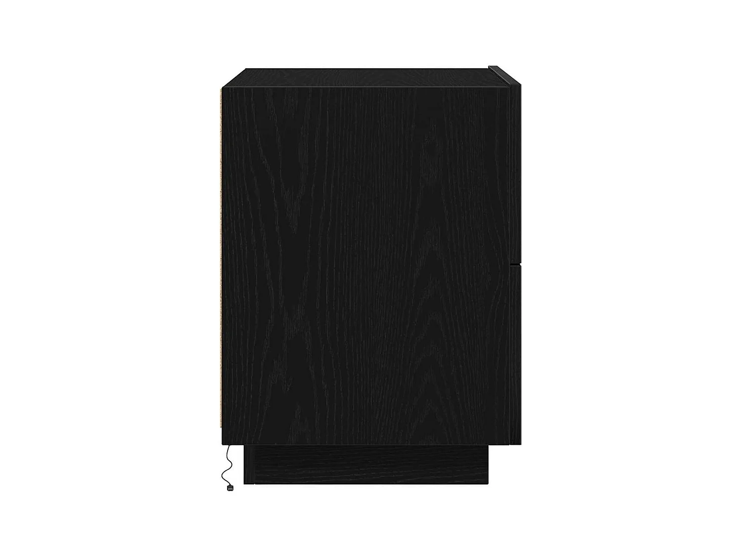 Table de chevet-Table d'appoint Chêne noir 45x40x55 cm Bois d'ingénierie