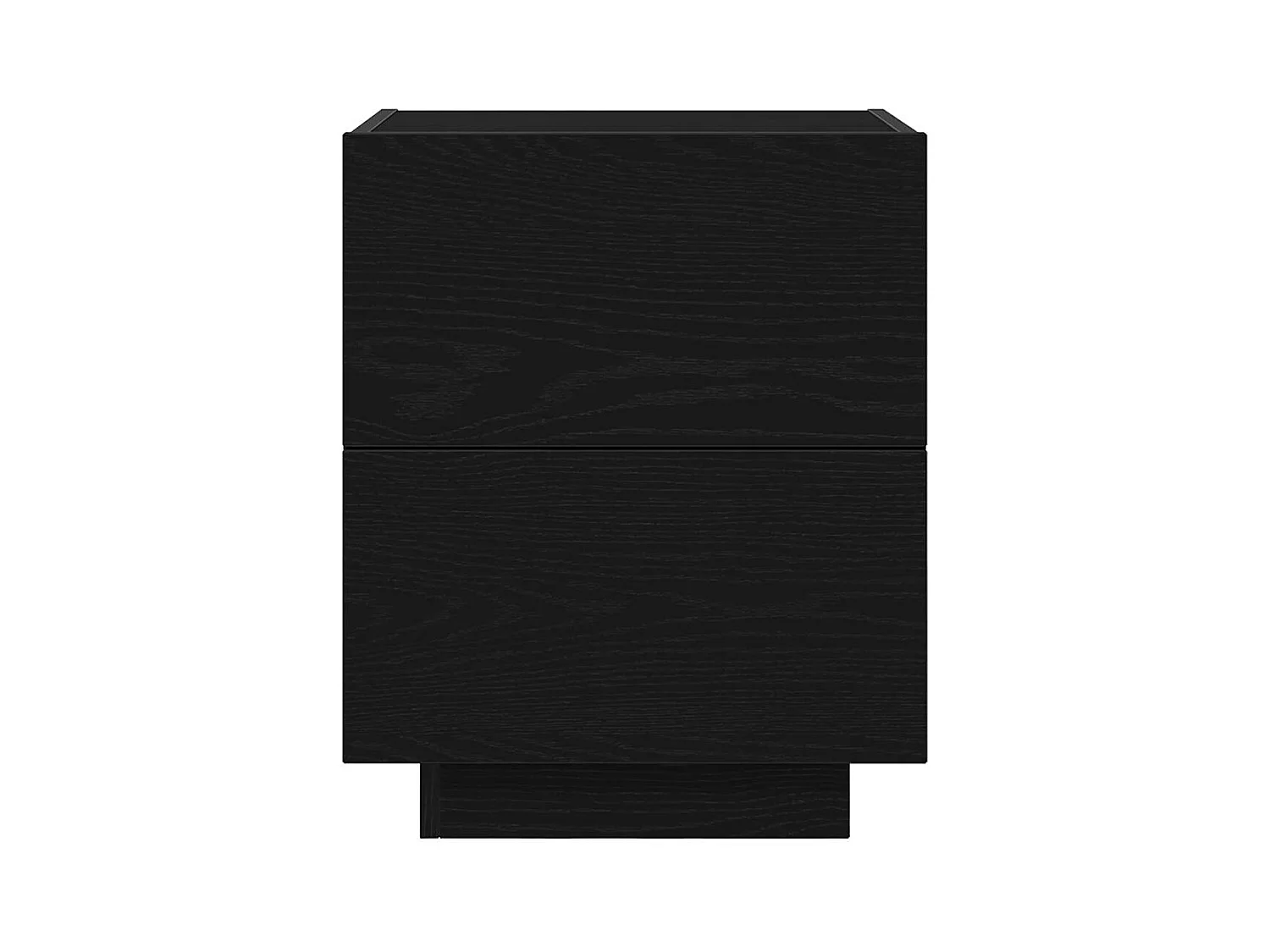 Mesita de Noche | Armario de Noche | Mesilla de noche con cajón Roble negro