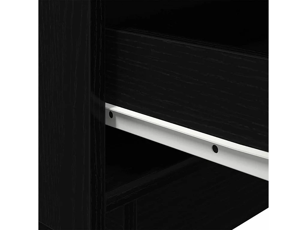 Mesita de Noche | Armario de Noche | Mesilla de noche con cajón Roble negro