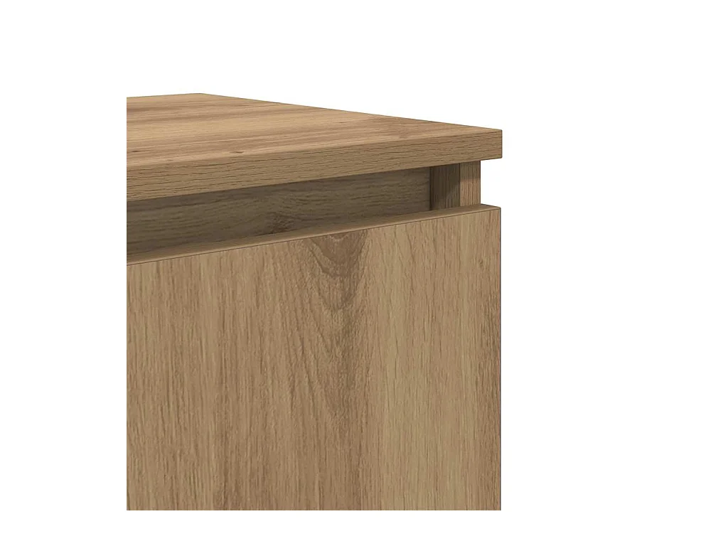 Mesita de Noche | Armario de Noche | Mesa auxiliar Roble artisan 40x30x50 cm