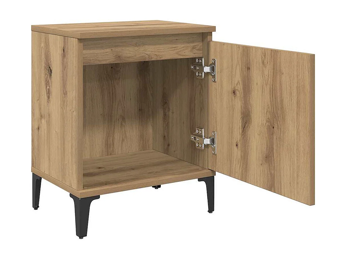 Nachttisch-Beistelltisch Artisan-Eiche 40 x 30 x 50 cm Holzwerkstoff SHL33138