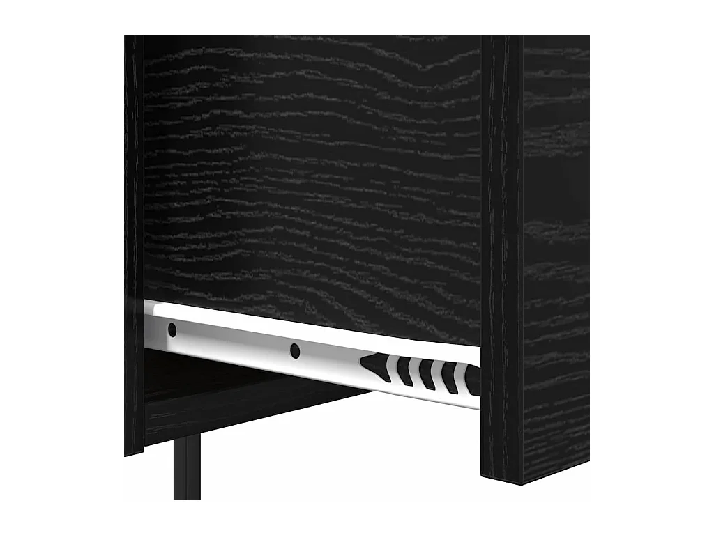 Mesita de Noche | Armario de Noche | Mesilla de noche con cajón Roble negro 42x41x56 cm