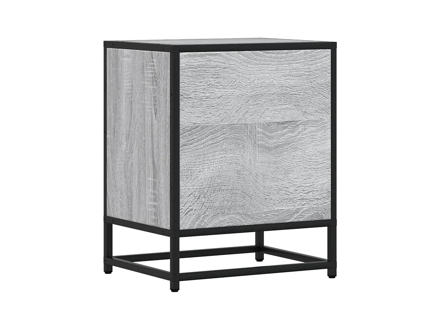 Mesitas de noche | Mesilla de noche 2 uds madera ingeniería gris Sonoma 40x31x50 cm