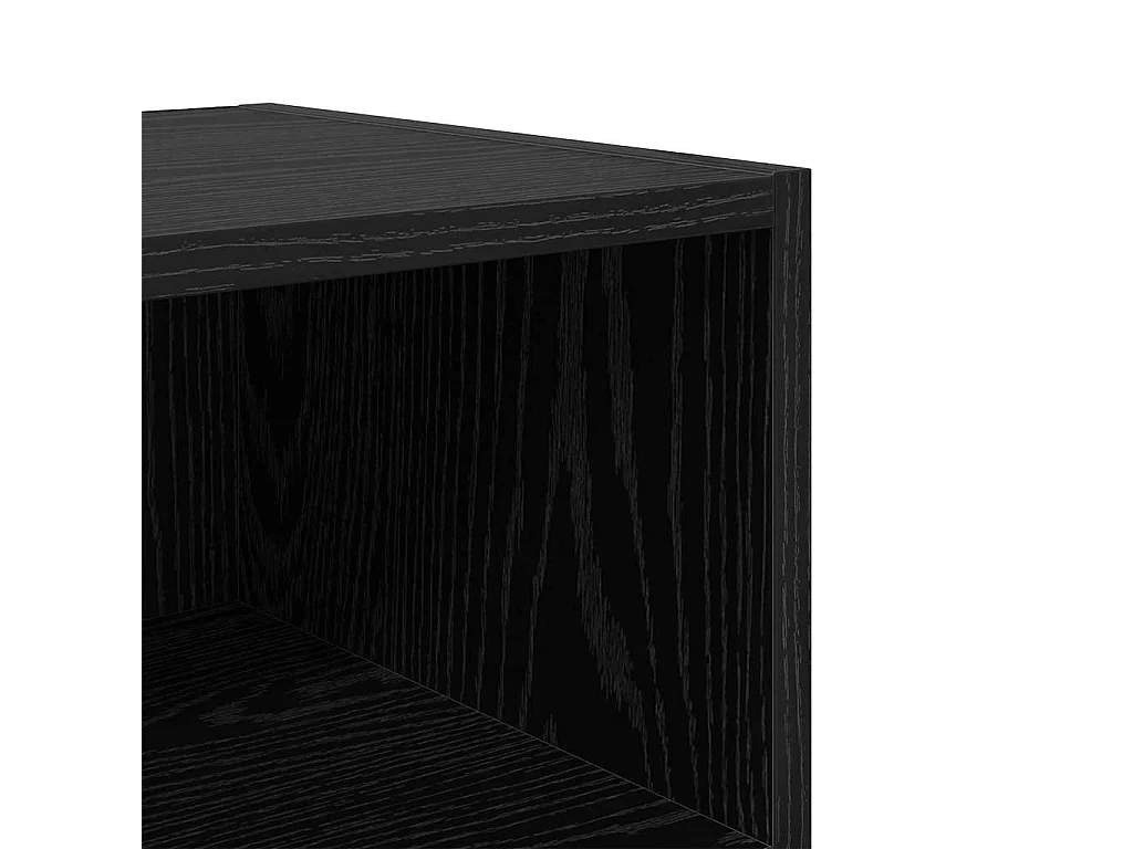 Mesita de Noche | Mesa auxiliar | Armario de Noche 2 uds. Roble negro 40x30x50 cm