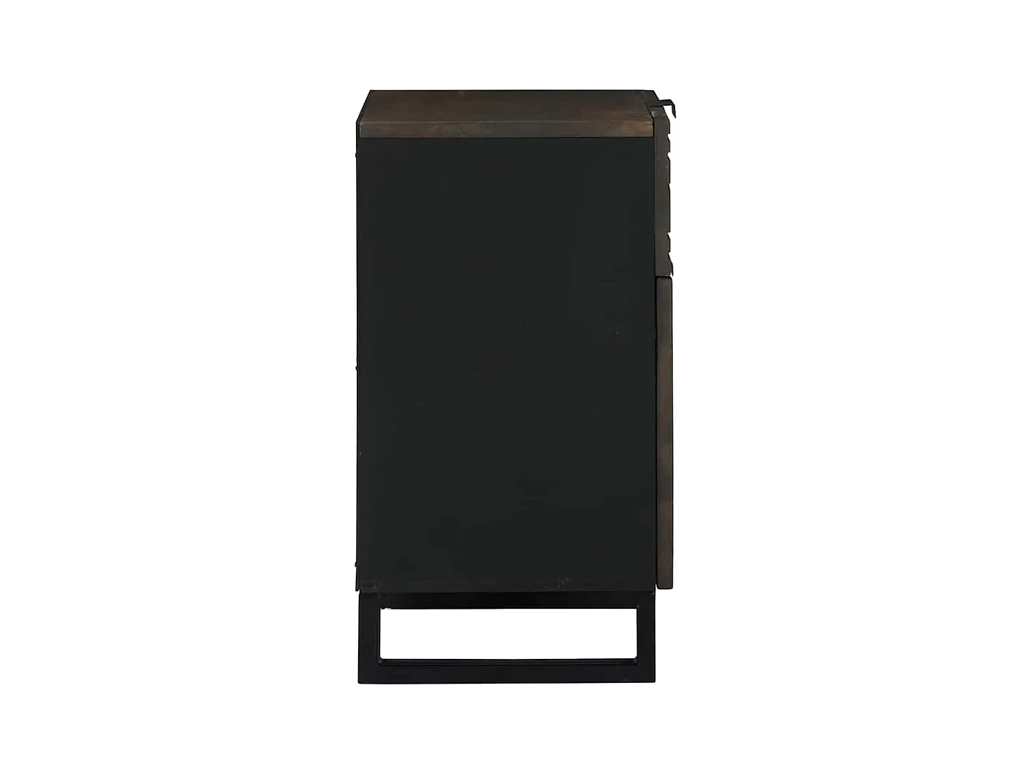 Mesita de Noche | Armario de Noche Nogal 50x33x60 cm madera maciza de mango