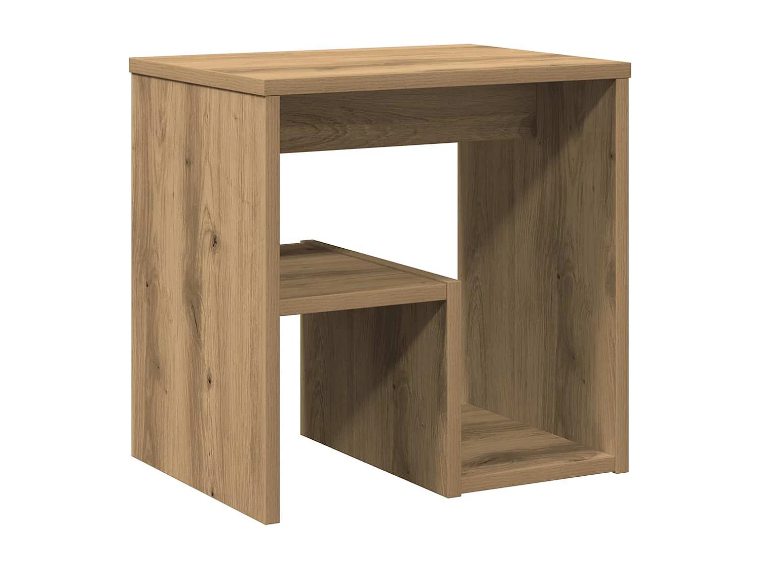Table de chevet-Table d'appoint chêne artisanal 40x30x40 cm bois d'ingénierie