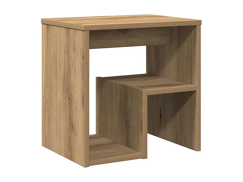 Table de chevet-Table d'appoint chêne artisanal 40x30x40 cm bois d'ingénierie