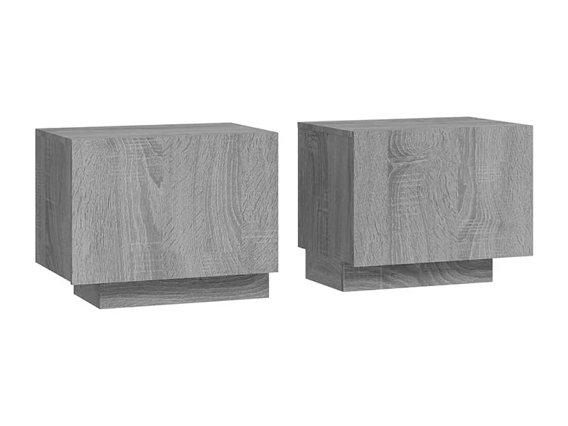 Nachttisch-Beistelltisch Grau Sonoma 100x35x40 cm Holzwerkstoff SHL71299