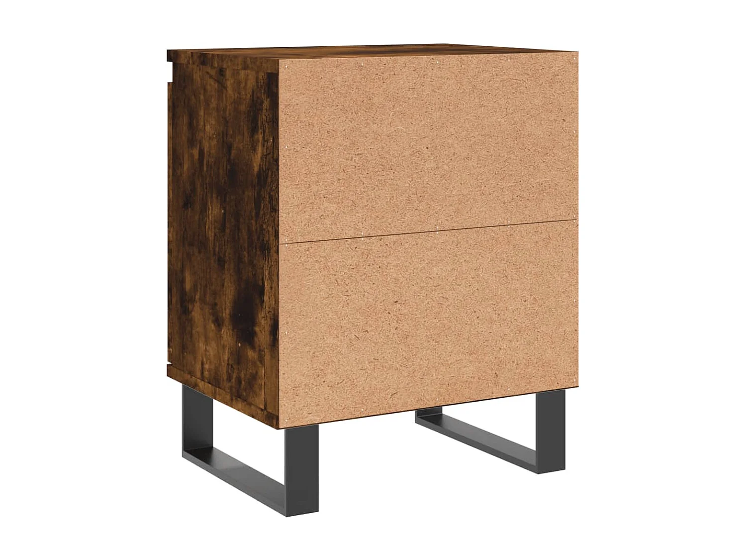 Mesitas de noche | Mesilla de noche 2 uds madera ingeniería roble humo 40x30x50 cm