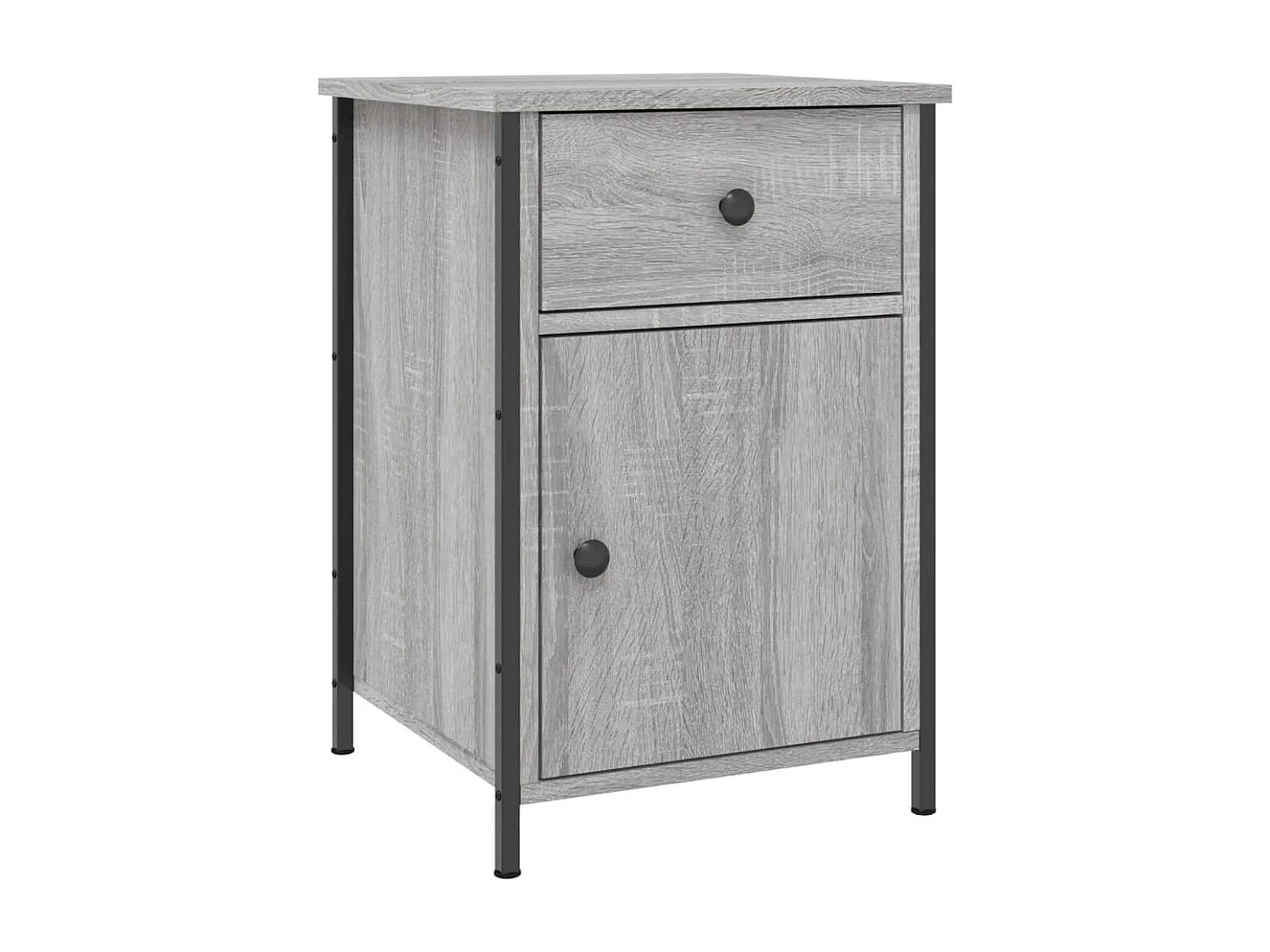 Nachttisch-Beistelltisch Grau Sonoma 40x42x60 cm Holzwerkstoff SHL63595