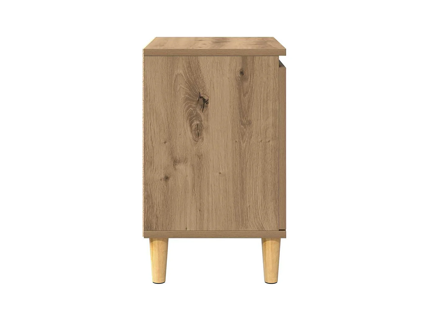 Mesita de Noche | Armario de Noche | Mesa auxiliar Roble artisan 40x30x50 cm