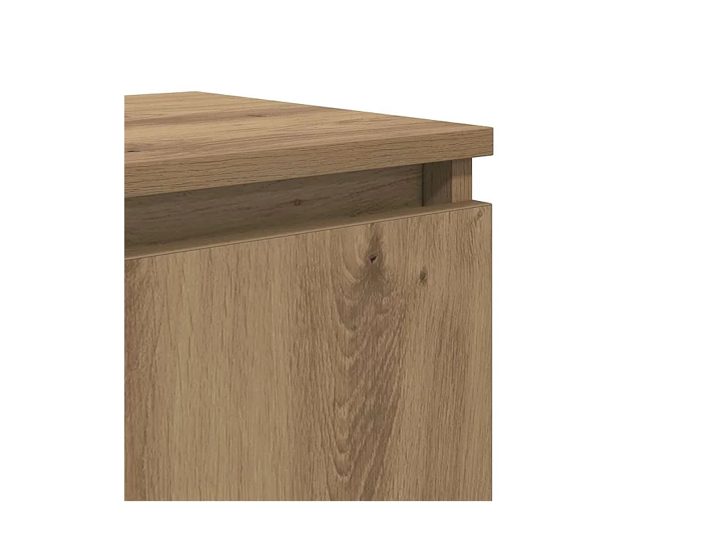 Mesita de Noche | Armario de Noche | Mesa auxiliar Roble artisan 40x30x50 cm