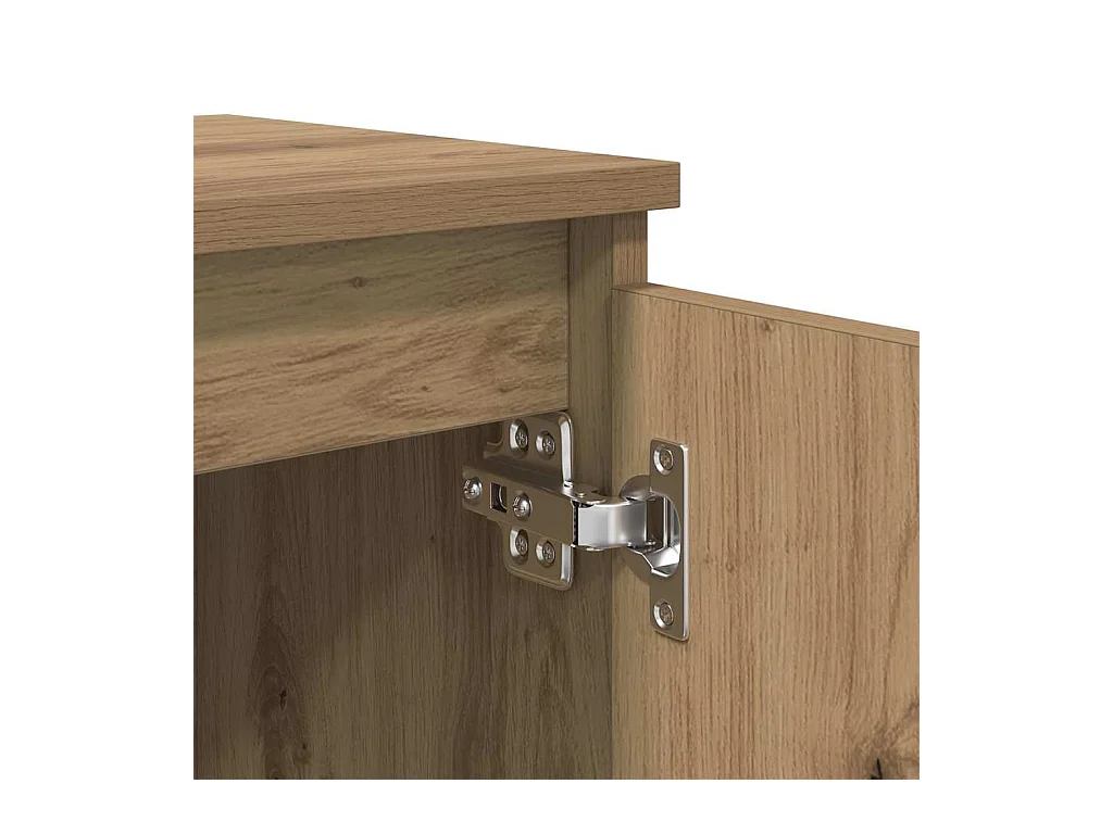 Mesita de Noche | Armario de Noche | Mesa auxiliar Roble artisan 40x30x50 cm