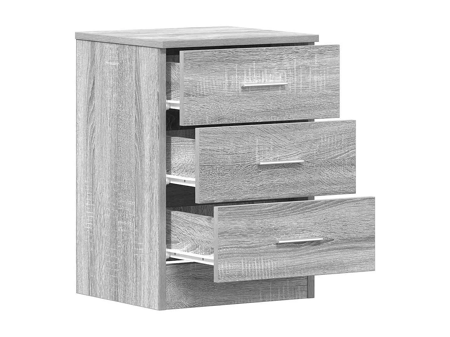 Mesitas de noche | Mesilla de noche 2 uds madera gris Sonoma 38x35x56 cm