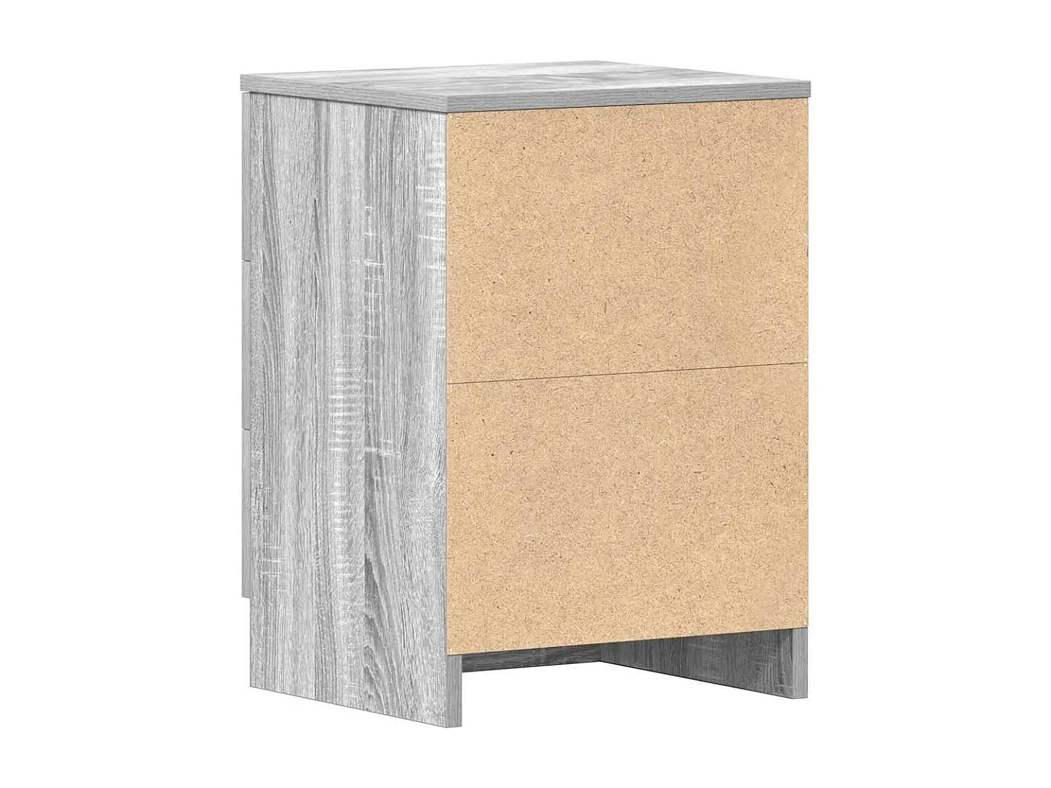 Mesitas de noche | Mesilla de noche 2 uds madera gris Sonoma 38x35x56 cm