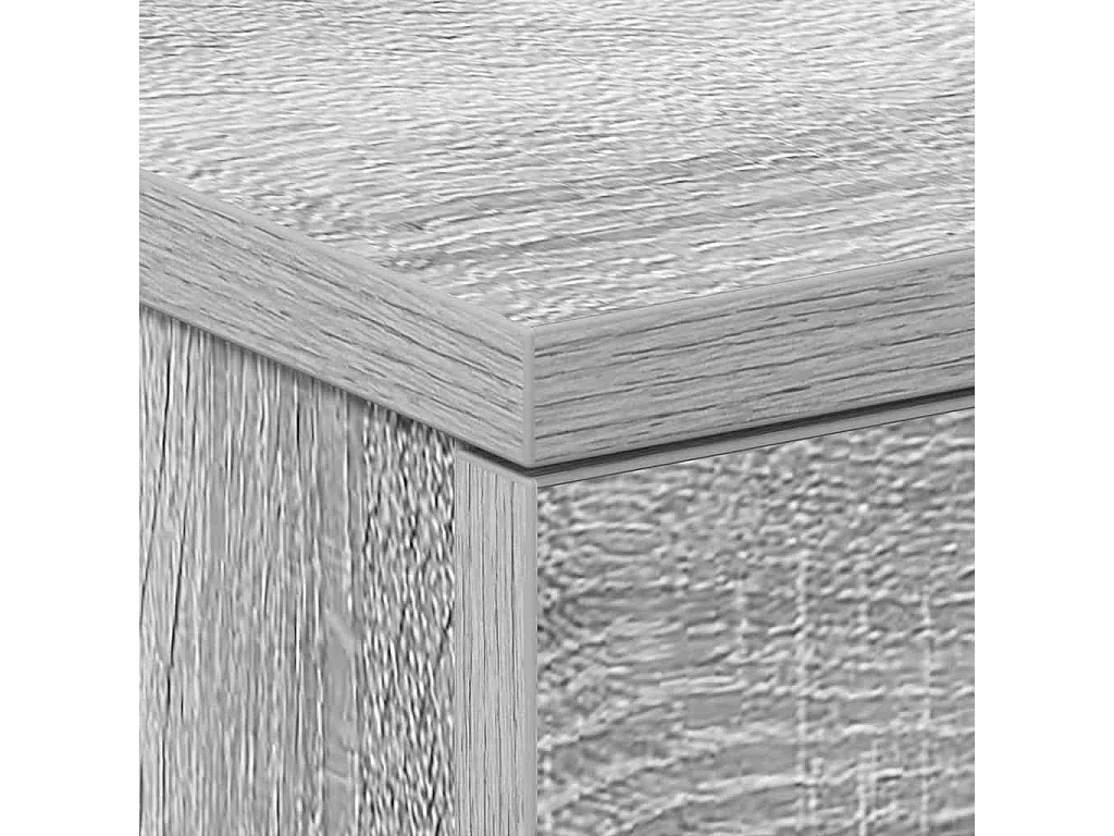 Mesitas de noche | Mesilla de noche 2 uds madera gris Sonoma 38x35x56 cm