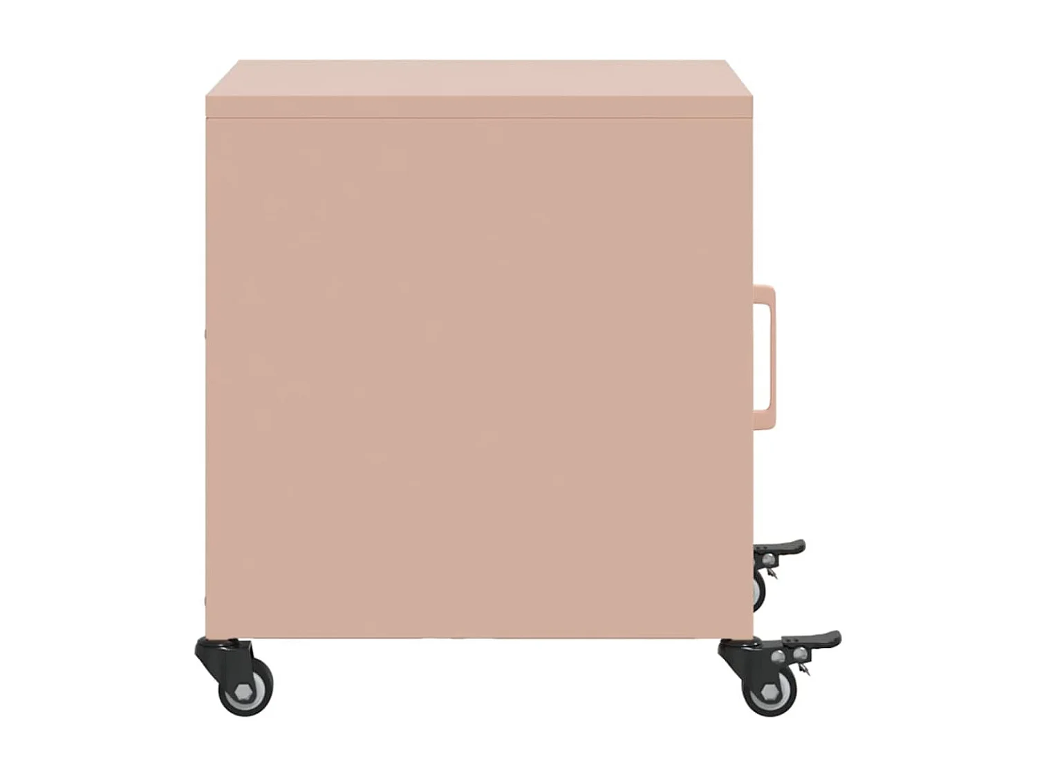 Nachttisch-Beistelltisch-Nachtschrank Rosa 36x38,5x43,5 cm Stahl SHL60222