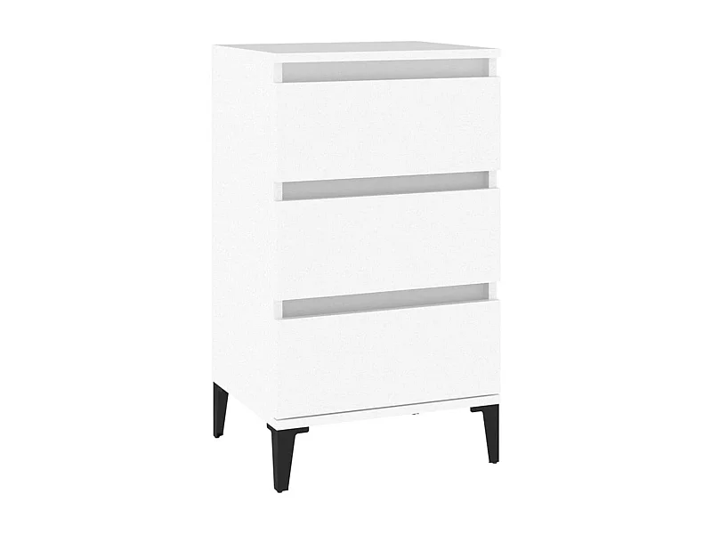 Nachttisch-Beistelltisch Weiß 40x35x70 cm Holzwerkstoff SHL99504