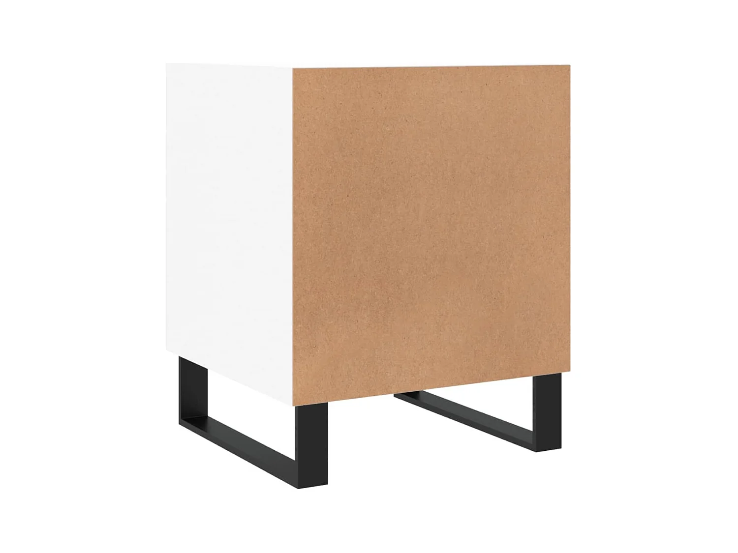 Mesitas de noche | Mesilla de noche 2 uds madera de ingeniería blanco 40x40x50 cm