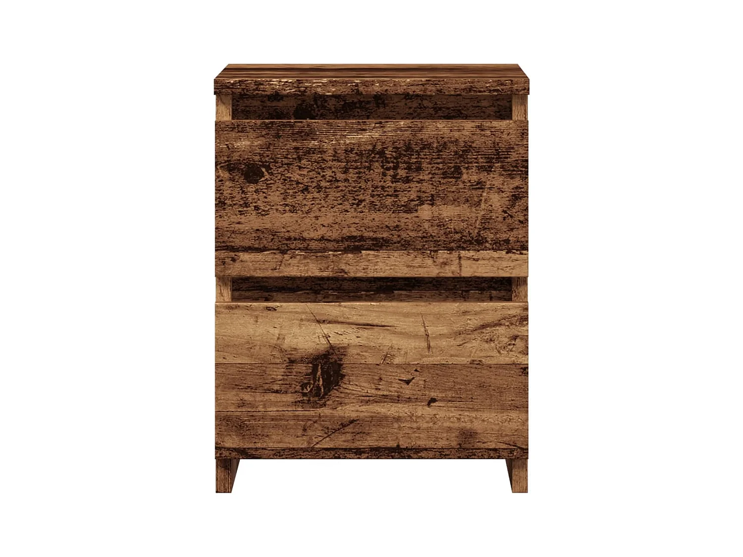 Mesitas de noche | Mesilla de noche 2 uds madera ingeniería envejecida 30x30x40 cm